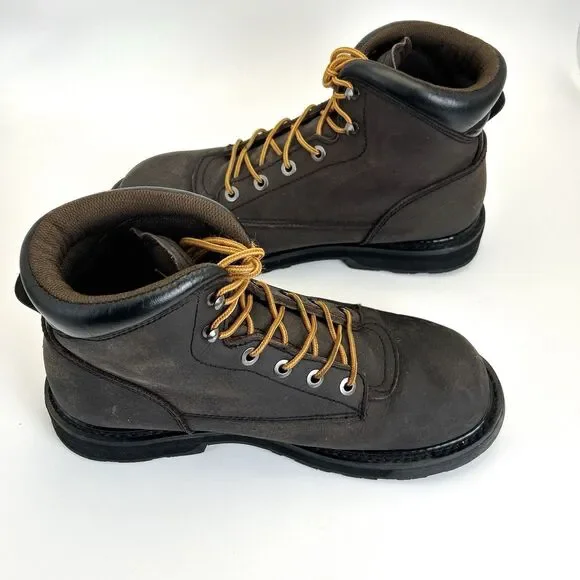 Work n Sport 6” Work Boots Mens Sz 11EE Brown Leather Soft Toe Thorogood Soles - Picture 3 of 9